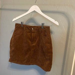 Corduroy brown skirt